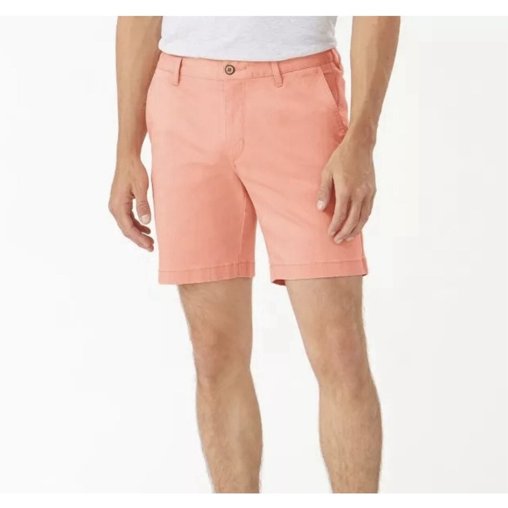 Tommy Bahama Boracay Flat Front Shorts Men 40 Golf Serape‎ Coral Stretch NWT $99